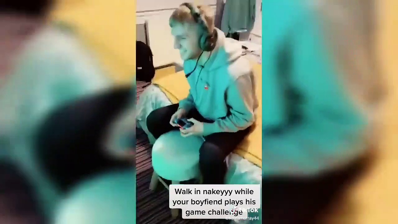 Naked Challenge  Walking In NAKED on Gf-Bf _HD