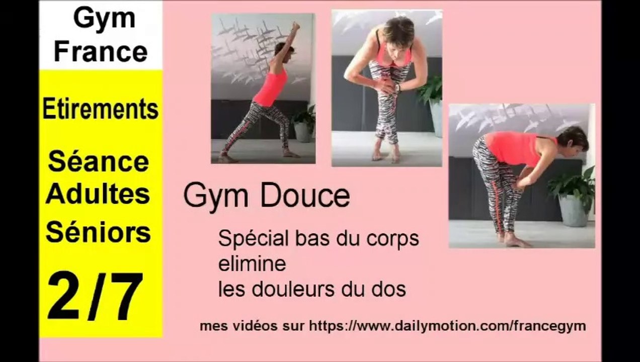 Etirement Stretching élimine les douleurs du dos tonus musculaire gym douce a la maison senior