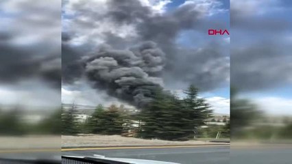 Ankara Kahramankazan'da fabrikada yangın-2
