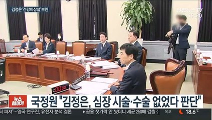 국정원 "김정은, 심장시술도 없었다…정상 국정운영"