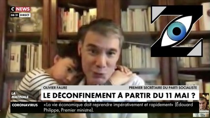 [Zap Télé] O. Faure interrompu par son fils pour un câlin en plein duplex ! (06/05/20)