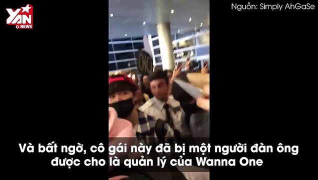 Thẳng tay xô fan ngã “sấp mặt”, quản lý của Wanna One vấp phải hàng loạt chỉ trích