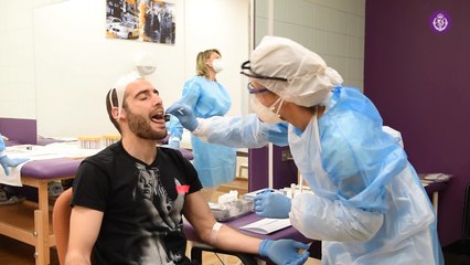 Realización de test de coronavirus a la plantilla del Real Valladolid C.F.