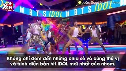 Hành động đáng yêu của Jungkook khi xuất hiện trên Good Morning America