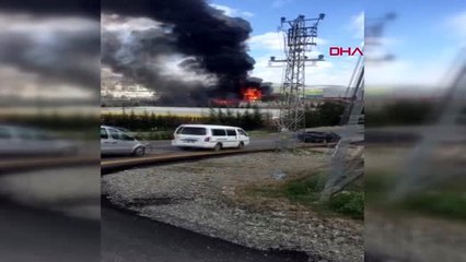 Ankara Kahramankazan'da fabrikada yangın