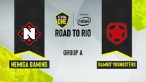 CSGO - Nemiga Gaming vs. Gambit Youngsters [Mirage] Map 3 - ESL One Road to Rio - Group A - EU