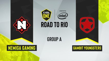 CSGO - Nemiga Gaming vs. Gambit Youngsters [Inferno] Map 1 - ESL One Road to Rio - Group A - EU