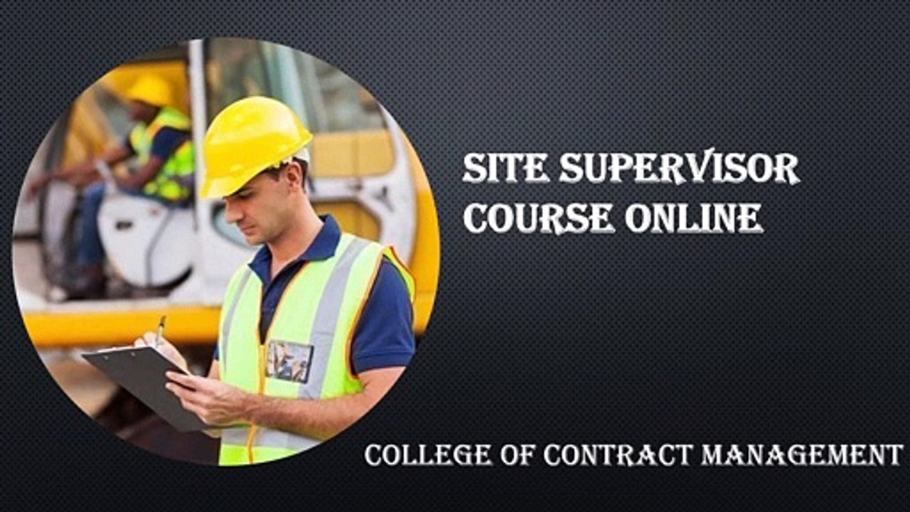 Site Supervisor course online