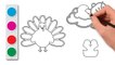Amazing Drawing Mommys Turkey, Baby And Christmas Penguin,draw,coloring,art, #Crafts_Fun For Kids