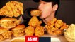 ASMR MUKBANG KFC FRIED CHICKEN & CHICKEN SANDWICHES & POPCORN CHICKEN & MAC N CHEESE (No Talking)