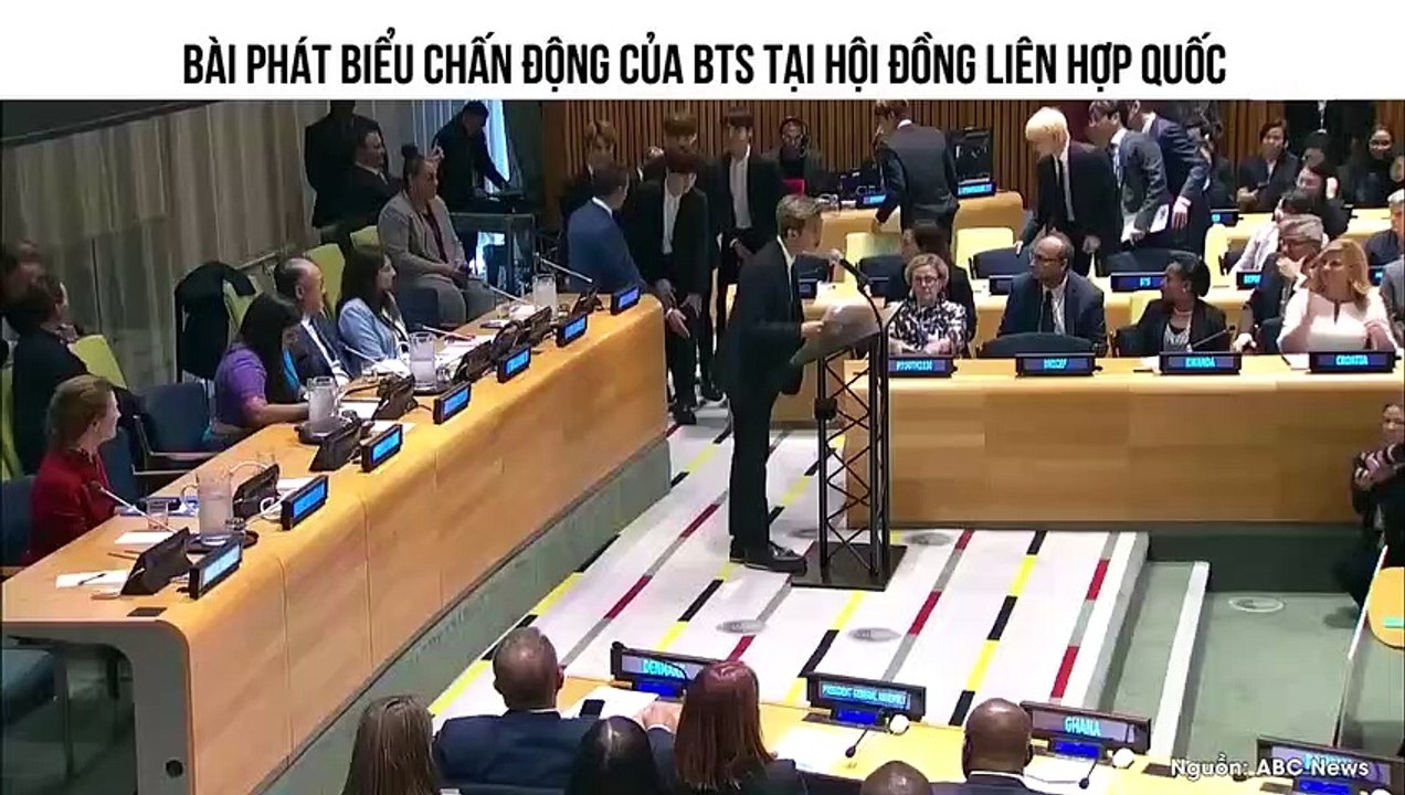 BÀI PHÁT BIỂU CHẤN ĐỘNG CỦA BTS TẠI HỘI ĐỒNG LIÊN HỢP QUỐC