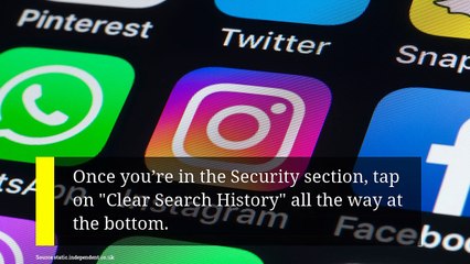 How to clear your Instagram search history