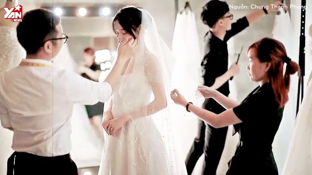 Cận cảnh chiếc váy cưới Nhã Phương trước ngày lên xe hoa