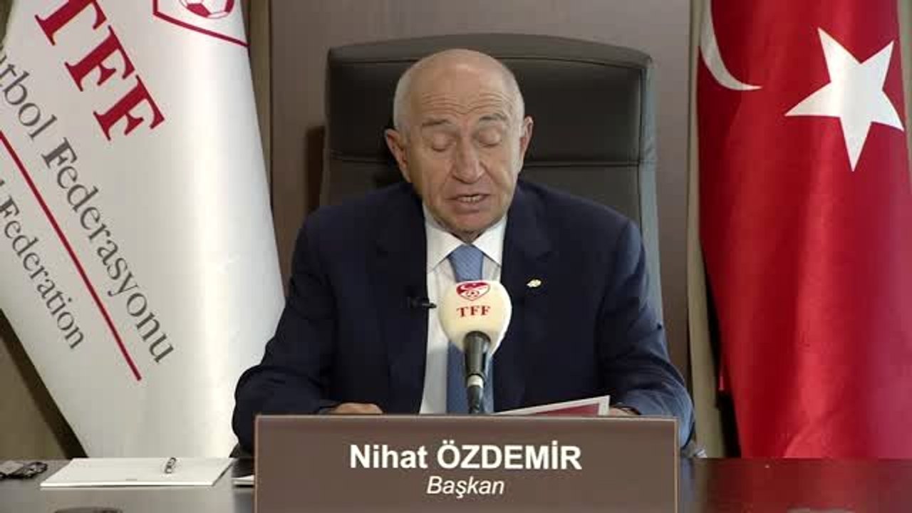 SPOR TFF Başkanı Nihat Özdemir Ligleri 12-13-14 Haziran haftasında başlatma kararı aldık