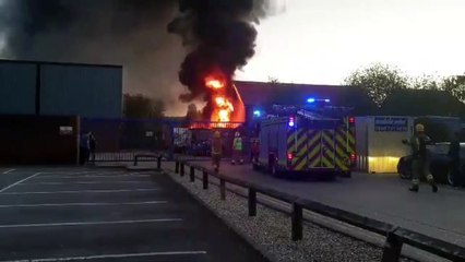 More than 20 firefighters battle Park Gate blaze - video 2