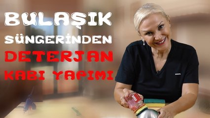 HandCraft TV Bulaşık Süngerinden deterjan kabı Yapımı