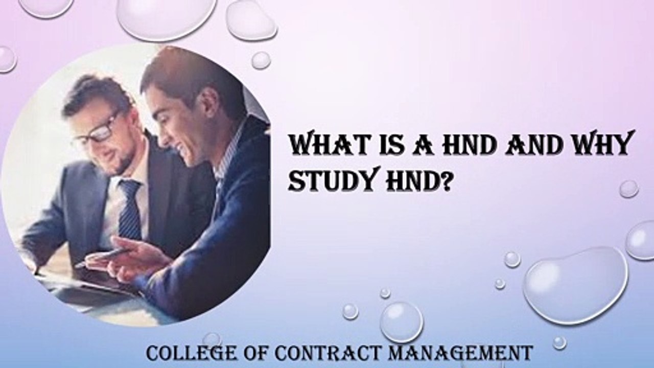 What is a hnd and why study hnd?