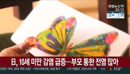 日, 10세 미만 감염 급증…부모 통한 전염 많아