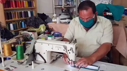 - Filistinli terzi diktiği maskeleri ücretsiz dağıtıyor