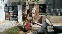 gas cylinder exploded after husband wife fight in jodhpur