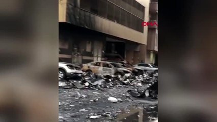 BAE'de çıkan yangında alev topuna dönen gökdelen bu hale geldi