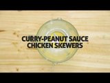 Curry-Peanut Sauce Chicken Skewers