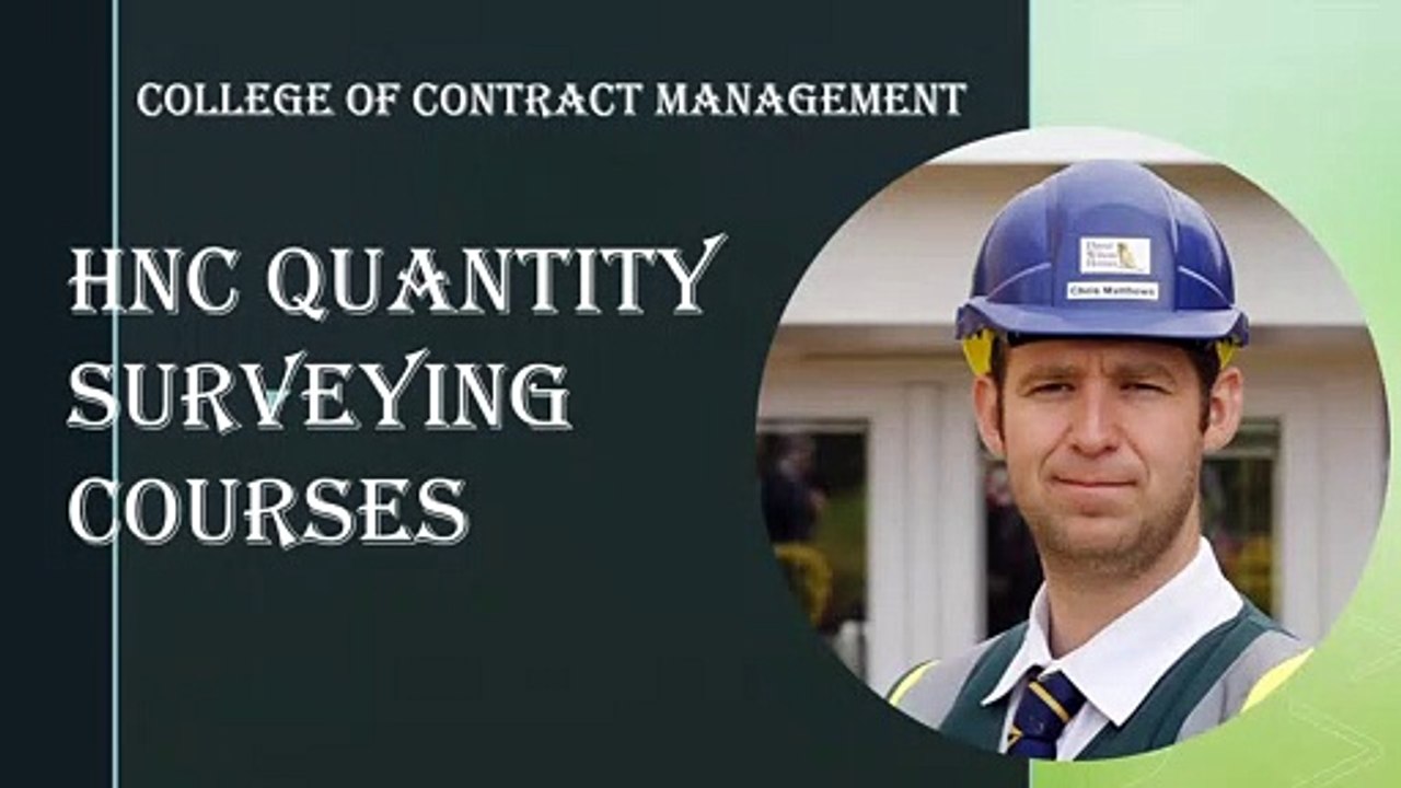 HNC Quantity Surveying Courses