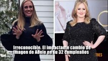 El impactante cambio de imagen de Adele en su 32 cumpleaños