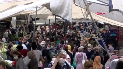 İSTANBUL-ŞİŞLİ'DEKİ SEMT PAZARINDA İÇ İÇE ALIŞVERİŞ YAPTILAR