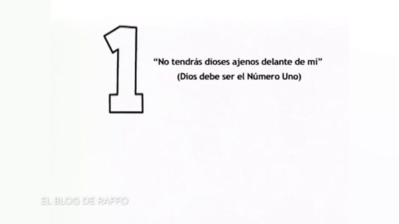 Los 10 mandamientos de la ley de Dios explicado para niños