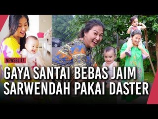Gaya Santai Bebas Jaim Sarwendah Pakai Daster
