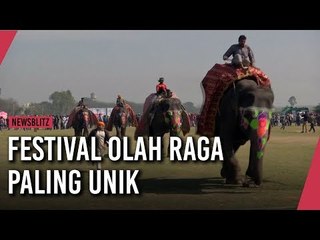 Festival Olah Raga Paling Unik, Ada Balapan Gajah