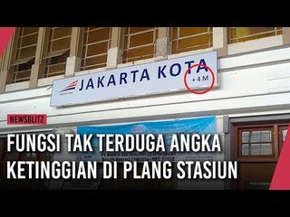 Fungsi Tak Terduga Angka Ketinggian di Plang Stasiun Kereta