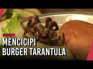 Mencicipi Menu Unik Burger Tarantula
