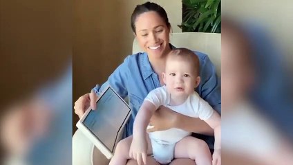 Meghan Markle graba al pequeño Archie en su primer cumpleaños por una buena causa