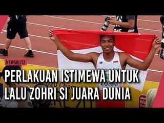 Perlakuan Istimewa untuk Lalu Zohri si Juara Dunia