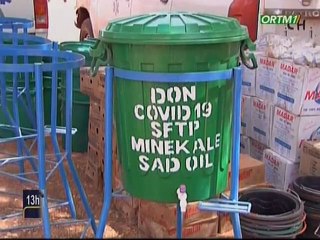 ORTM / Covid-19 - Kaye - Le PDG du Groupe D et SONS a remis des kits sanitaires à la population