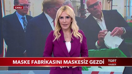 Trump Maske Fabrikasını Maskesiz Gezdi