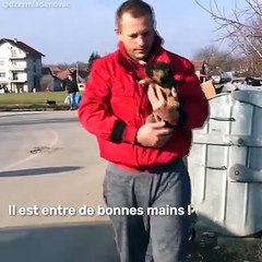 Les vidéos de MissSerbia - Ce petit chiot était abandonné près d'une poubelle