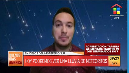 ESPECTÁCULO ESPACIAL | Esta semana se podrá ver una lluvia de meteoritos