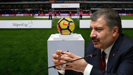Sağlık Bakanı Fahrettin Koca: Liglerin başlamasıyla ilgili kararın sorumluluğu federasyonundur