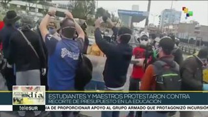 Ecuador: protestas contra recortes al presupuesto de educación