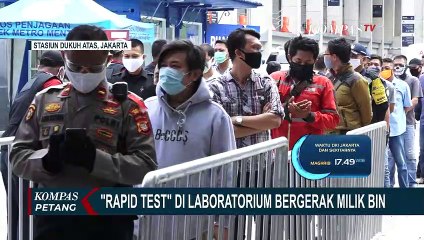 BIN Gelar Rapid Test Corona Massal untuk Pengguna Transportasi Umum Jakarta