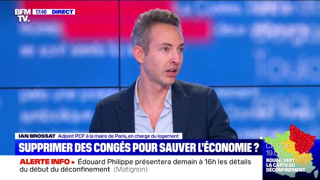 Selon Ian Brossat (PCF), les suppressions de congés pour sauver l'économie sont des mesures indécentes