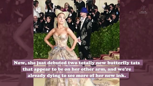 Ariana Grande just revealed new arm tattoos after teasing them in January