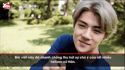 Cằm dài bất thường, Sehun (EXO) đã động dao kéo, hay chỉ là khuyết điểm tự nhiên?