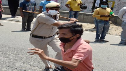 Video: Social distancing in drain, chaos at liquor shops