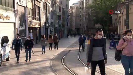 İstiklal Caddesi’nde dikkat çeken yoğunluk