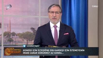 Prof. Dr. Mustafa Karataş ile İftar Saati - 6 Mayıs 2020