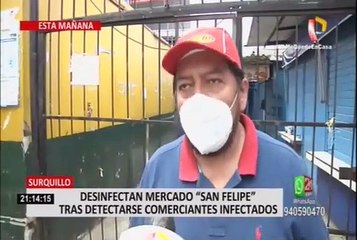 Desinfectan mercado “San Felipe” para evitar posibles contagios